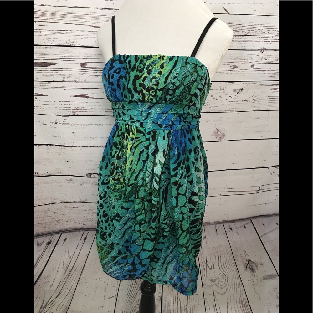 Blues animal print dress